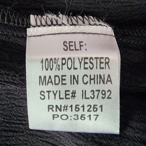 NEW In Loom Womens XS Top Embroidered Floral Tunic Peasant Black Multicolor Boho - Picture 8 of 12